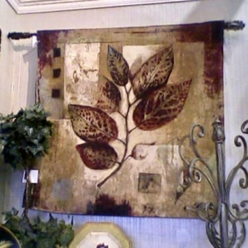 Botanical Tapestry – 39"x39" Rustic Wall Accent